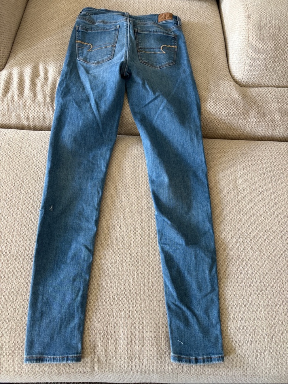 American Eagle Light Blue Stretch Jeans - Picture 5 of 6
